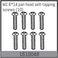 Absima M2.6*14 pan head selt-tapping screws (10)