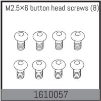 Absima M2.5×6 button head screws (8)
