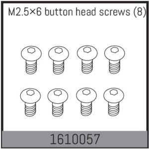 Absima M2.5×6 button head screws (8)
