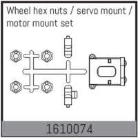 Absima Wheel hex nuts / servo mount / motor mount set