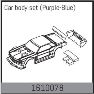 Absima Car body set (black-neon)