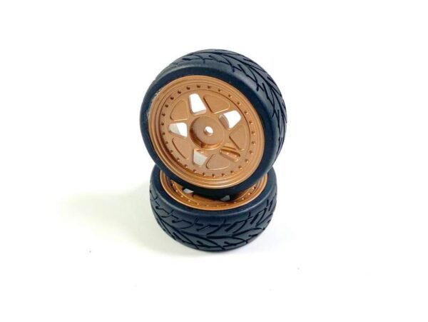Absima Aluminum wheel set - copper-coloured (2) OPTION