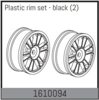 Absima Plastic rim set - black (2)