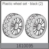 Absima Plastic wheel set - black (2)