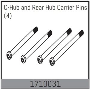 Absima C-Hub and Rear Hub Carrier Pins (4)