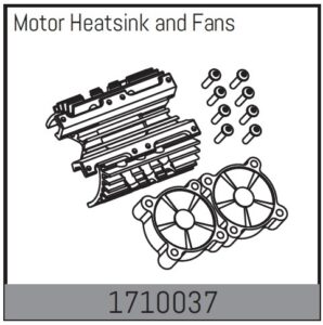 Absima Motor Heatsink and Fans
