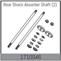 Absima Rear Shock Absorber Shaft (2)