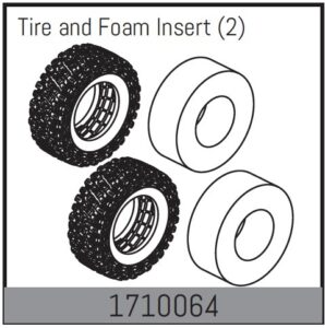 Absima Tire and Foam Insert (2)