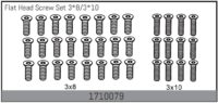 Absima Flat Head Screw Set 3*8/3*10