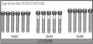 Absima Cap Screw Set 3*22/3*24/3*26