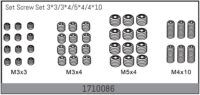 Absima Set Screw Set 3*3/3*4/5*4/4*10