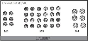 Absima Locknut Set M3/M4
