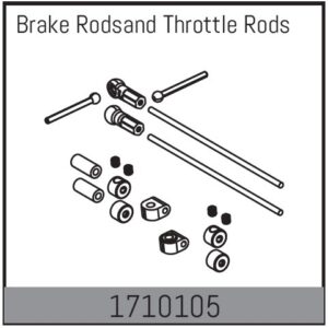 Absima Brake Rods and Throttle Rods