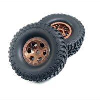 Absima 1.1" Aluminum Beadlock Wheels 1:18 Crawler - bronze (2)