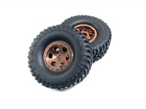 Absima 1.1" Aluminum Beadlock Wheels 1:18 Crawler - bronze (2)