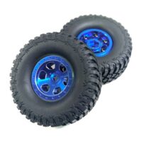 Absima 1.1" Aluminum Beadlock Wheels 1:18 Crawler - blue (2)
