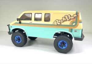 Absima 1.1" Aluminum Beadlock Wheels 1:18 Crawler - blue (2)