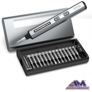 Arrowmax SES Mini Electric Screwdriver with Alu Case (28 in 1) Space Gray