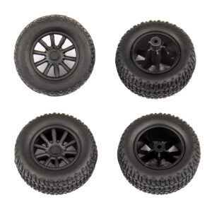 SC28 Front and Rear Wheels and Tires mounted (21426)