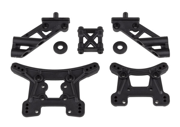 Team Associated Front and Rear Shock Towers and Wing Mounts Set