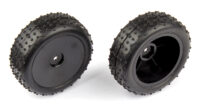 Team Associated Narrow Mini Pin Tires, mounted
