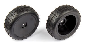 Team Associated Narrow Mini Pin Tires, mounted