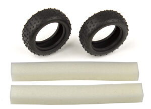 Team Associated Narrow Mini Pin Tires, with inserts