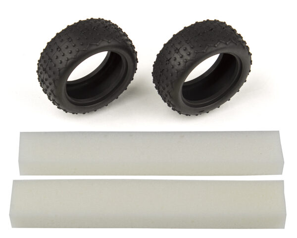 Team Associated Wide Mini Pin Tires, with inserts