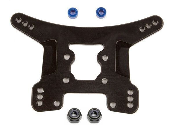 Team Associated FT 1:14 Rear Shock Tower, black aluminum