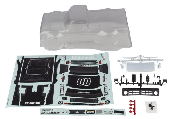 Team Associated Reflex 14R Hoonitruck Body Set, clear