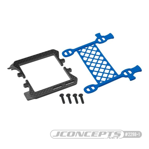 JConcepts B6.3 Carbon Logo / Cargo Net Battery Brace