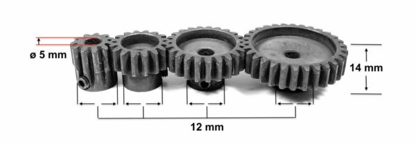 Absima Steel Pinion Module 1.0 - 13T