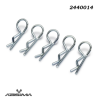 Absima Body Clips large/silver (10)