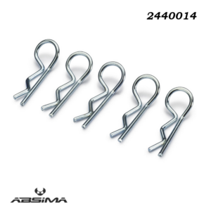 Absima Body Clips large/silver (10)