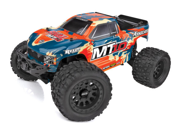 Team Associated Rival MT10 Body, orange/blue