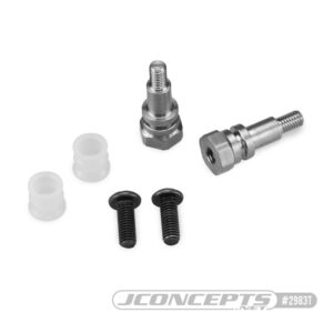 JConcepts B6.4 (R) | B74.2 (F&R) Fin Titanium shock stand-offs w/ bushing - 10mm