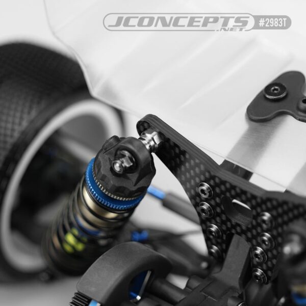 JConcepts B6.4 (R) | B74.2 (F&R) Fin Titanium shock stand-offs w/ bushing - 10mm