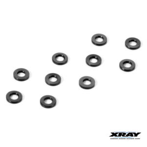 Washer 3x6x0.5mm Alu Black (10) (303121-K)