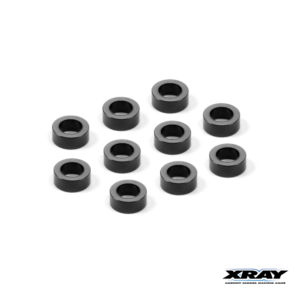 Washer Alum. 3x5x2.0mm Black (10) (303140-K) Xray