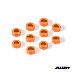Washer Alum. 3x5x2.0mm Orange (10) (303140-O) Xray