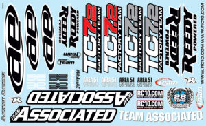Team Associated TC7.2 Decal Sheet