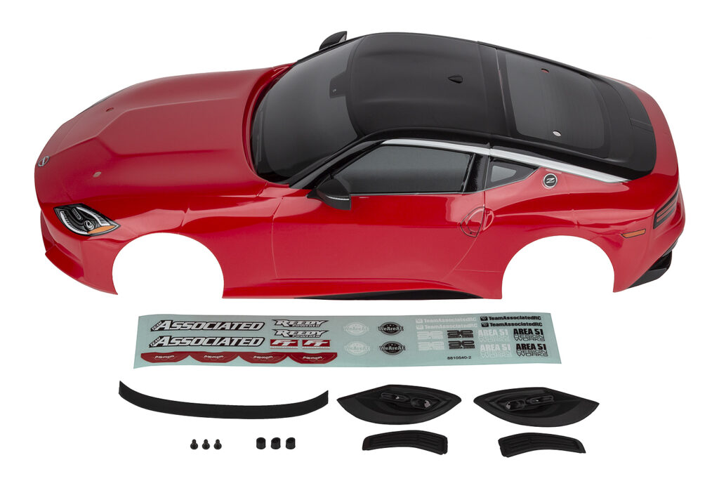 Team Associated Apex2 Sport, Nissan Z Body Set, Passion Red