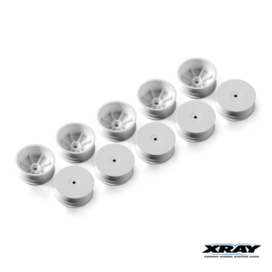 Wheels Front 2wd 12mm White (10) (329900-M)