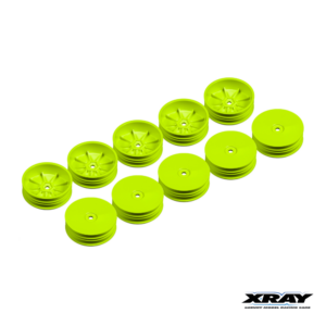 Wheels Front Slim 2wd 12mm Yellow (10) (329904-Y)
