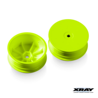 Wheels Front 2wd 12mm White Hard (2) (329910-Y)