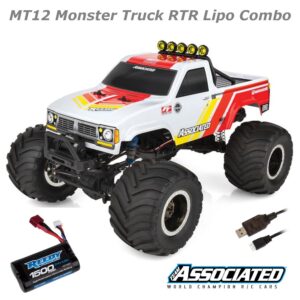 Team Associated MT12+ Lux 4x4 Monster Truck RTR LiPo Combo