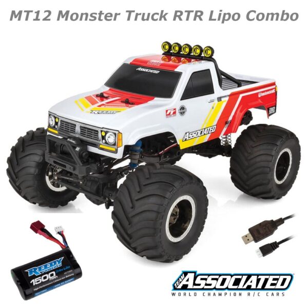 Team Associated MT12+ Lux 4x4 Monster Truck RTR LiPo Combo