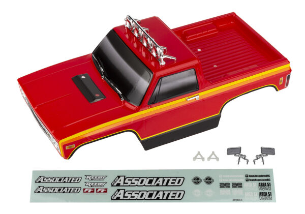Team Associated MT12 Red RTR Body Set, painted