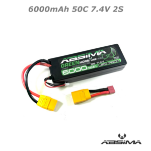 6000mAh 50C 7.4V 2S Absima LiPo Battery (XT90/T-Plug)