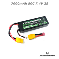 7000mAh 50C 7.4V 2S Absima LiPo Battery (5mm,330g)